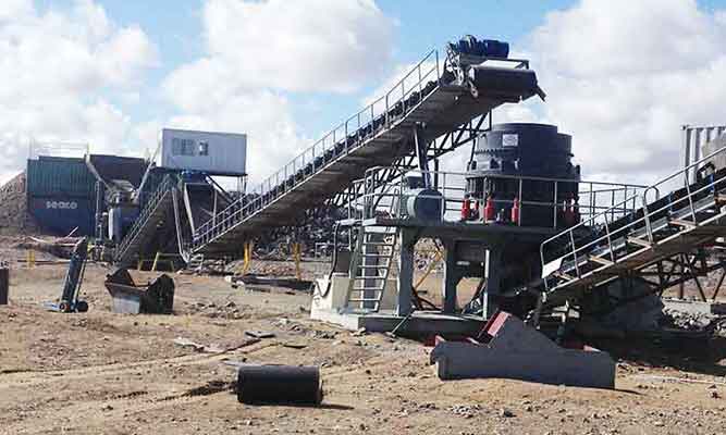 90-100t/h Stone Crusher in Indonesia